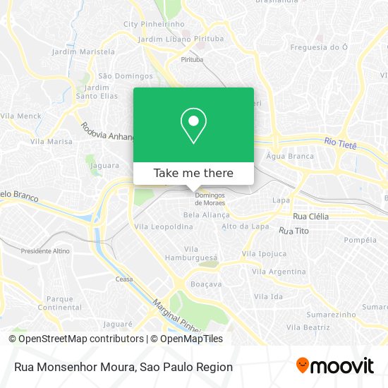 Rua Monsenhor Moura map