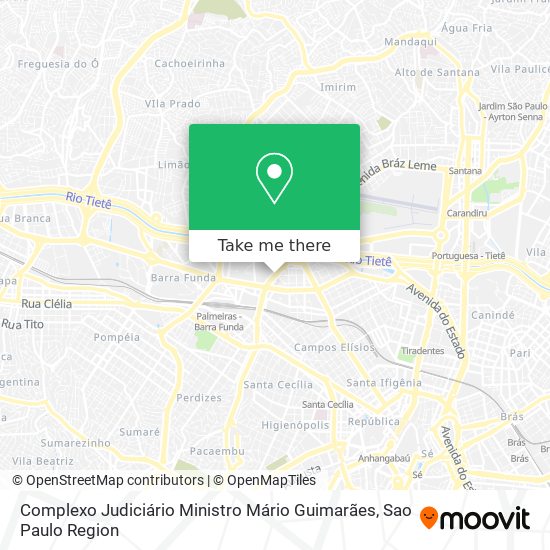 Mapa Complexo Judiciário Ministro Mário Guimarães