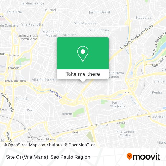 Site Oi (Vila Maria) map