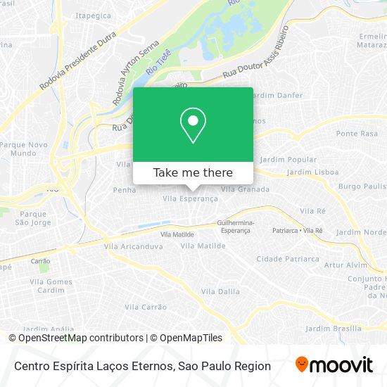 Centro Espírita Laços Eternos map