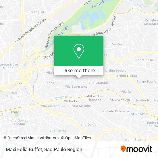 Maxi Folia Buffet map