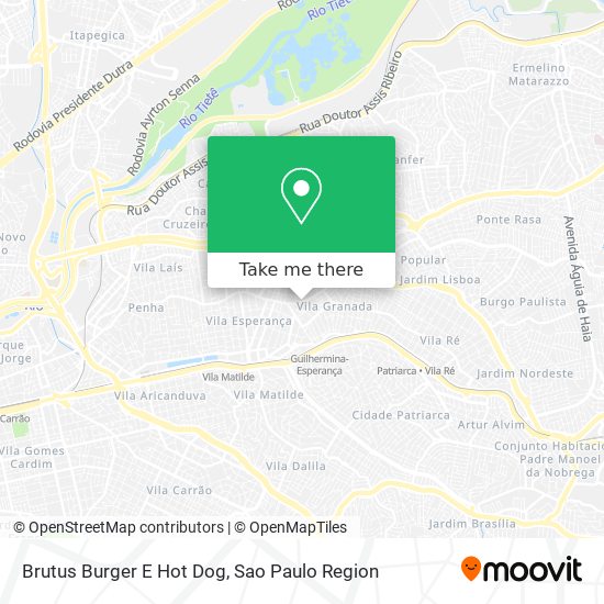 Mapa Brutus Burger E Hot Dog