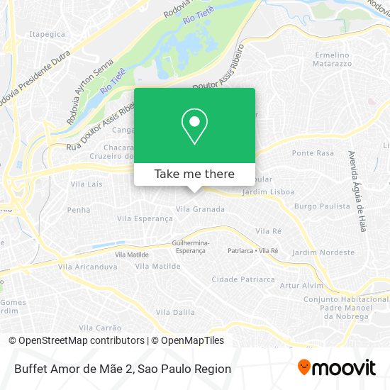 Buffet Amor de Mãe 2 map