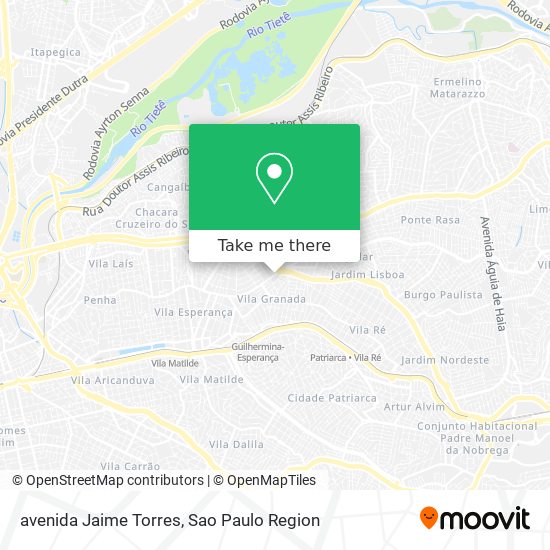 Mapa avenida Jaime Torres