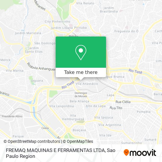 Mapa FREMAQ MAQUINAS E FERRAMENTAS LTDA