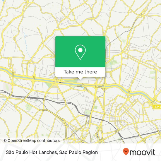 Mapa São Paulo Hot Lanches