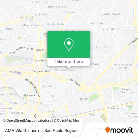 AMA Vila Guilherme map