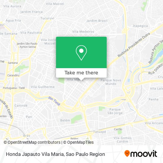 Honda Japauto Vila Maria map