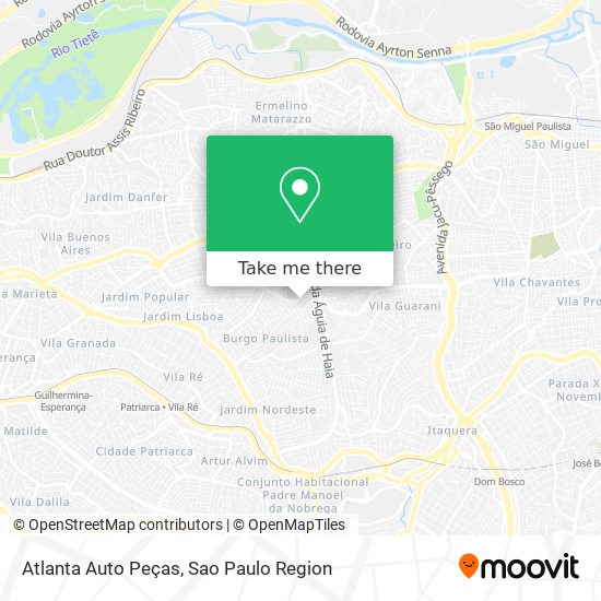 Atlanta Auto Peças map