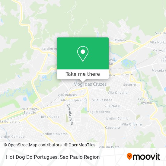 Mapa Hot Dog Do Portugues