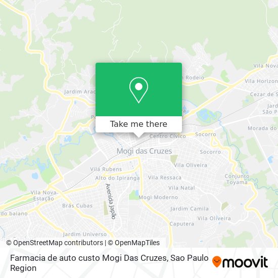 Farmacia de auto custo Mogi Das Cruzes map