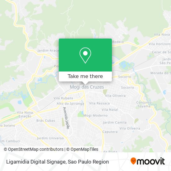 Ligamidia Digital Signage map