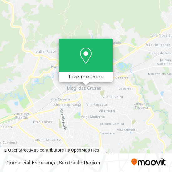 Comercial Esperança map