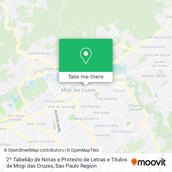 2º Tabelião de Notas e Protesto de Letras e Títulos de Mogi das Cruzes map