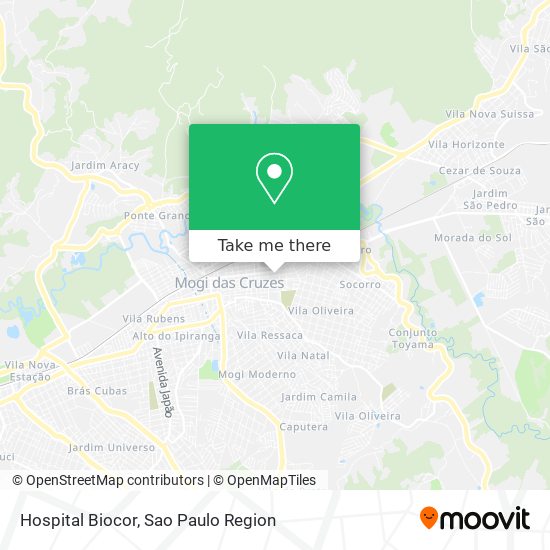 Hospital Biocor map