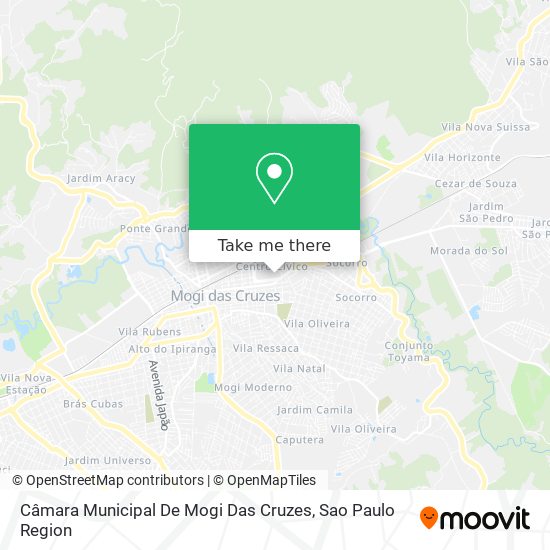 Mapa Câmara Municipal De Mogi Das Cruzes