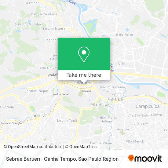 Sebrae Barueri - Ganha Tempo map