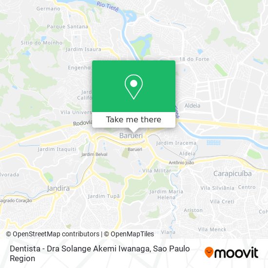 Dentista - Dra Solange Akemi Iwanaga map