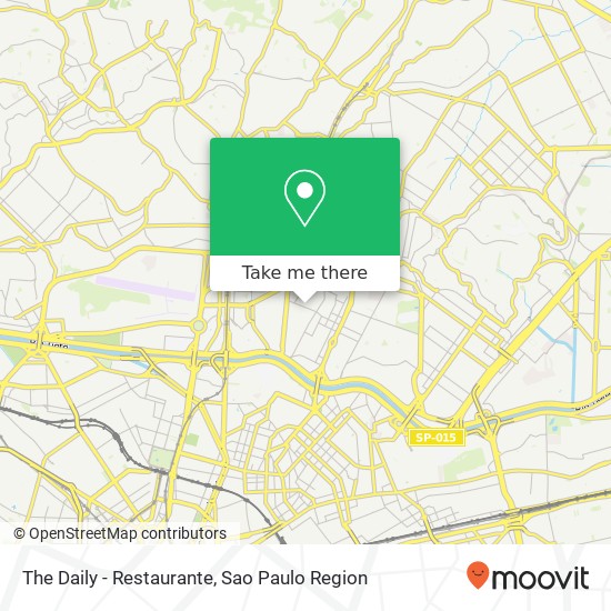 The Daily - Restaurante map