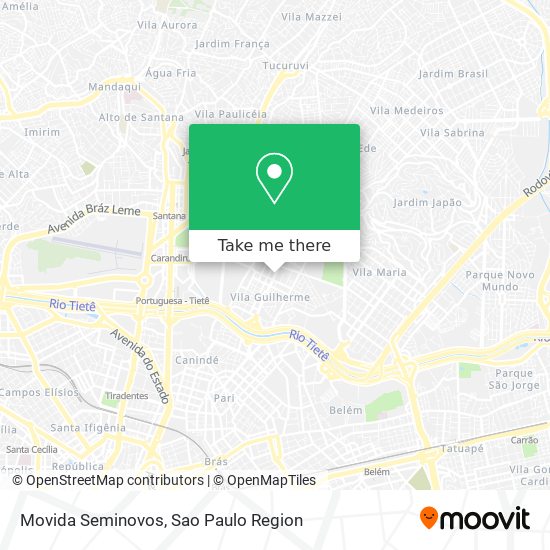 Movida Seminovos map