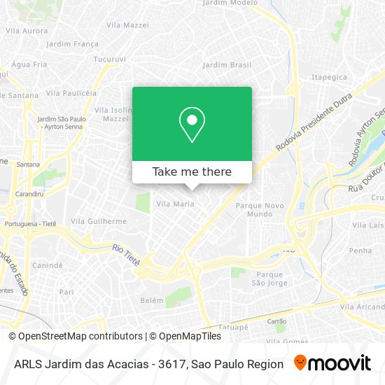 Mapa ARLS Jardim das Acacias - 3617