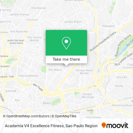 Mapa Academia V4 Excellence Fitness