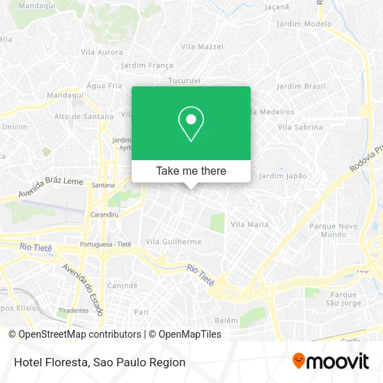 Hotel Floresta map