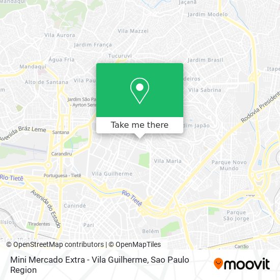 Mini Mercado Extra - Vila Guilherme map