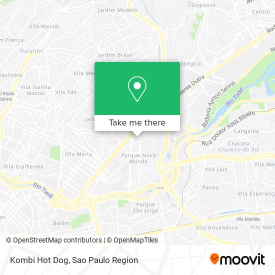 Kombi Hot Dog map