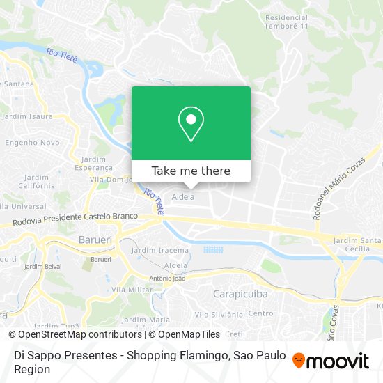 Di Sappo Presentes - Shopping Flamingo map