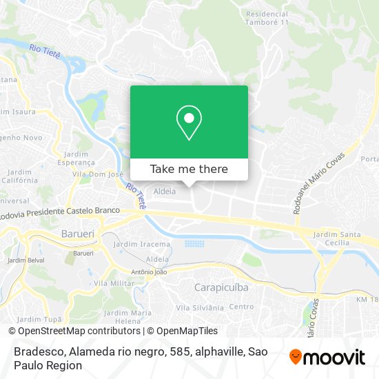 Bradesco, Alameda rio negro, 585, alphaville map