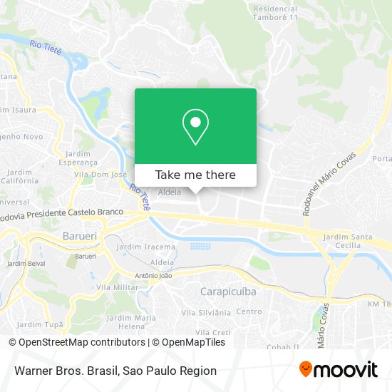 Warner Bros. Brasil map