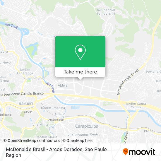 Mapa McDonald's Brasil - Arcos Dorados