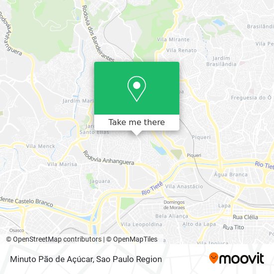 Minuto Pão de Açúcar map