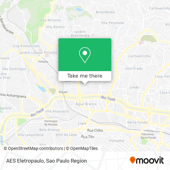 AES Eletropaulo map