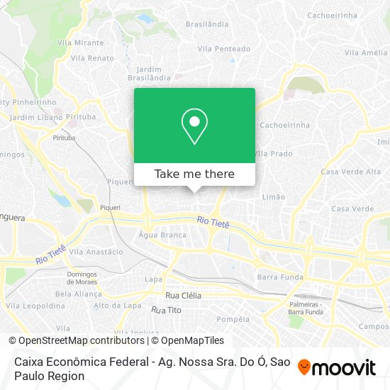 Caixa Econômica Federal - Ag. Nossa Sra. Do Ó map