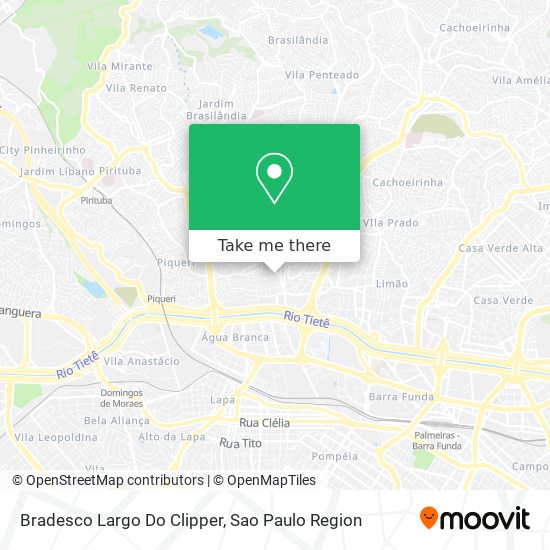 Mapa Bradesco Largo Do Clipper