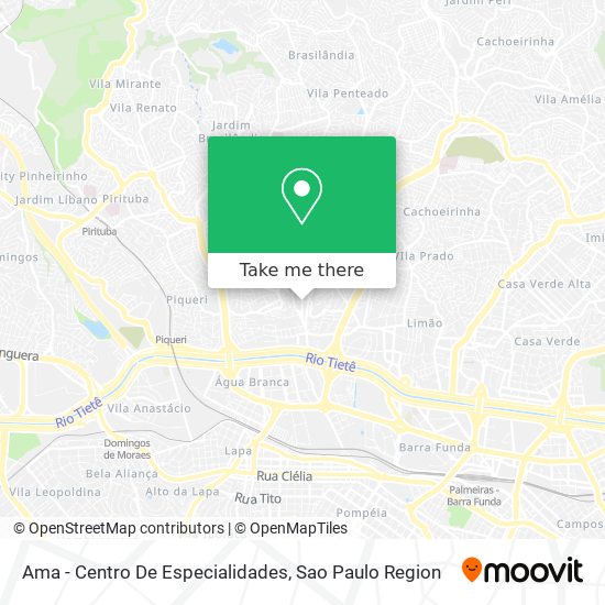 Mapa Ama - Centro De Especialidades