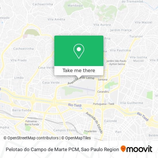 Pelotao do Campo de Marte PCM map