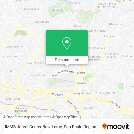 IMMB Johrei Center Braz Leme map