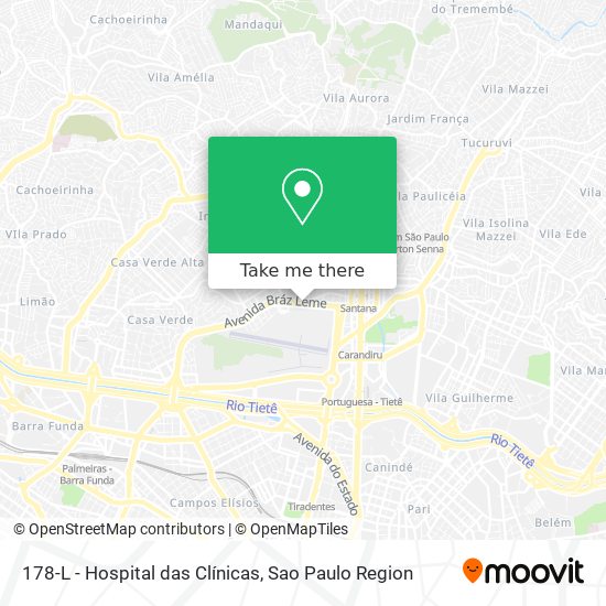 178-L - Hospital das Clínicas map