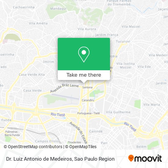 Dr. Luiz Antonio de Medeiros map
