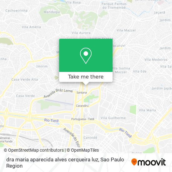 dra maria aparecida alves cerqueira luz map