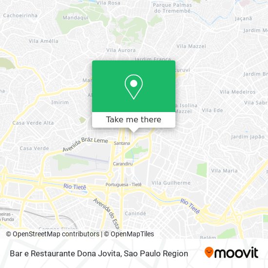 Mapa Bar e Restaurante Dona Jovita