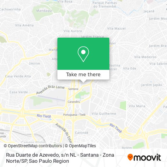 Rua Duarte de Azevedo, s / n NL - Santana - Zona Norte / SP map