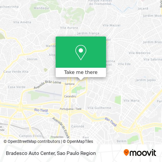 Mapa Bradesco Auto Center