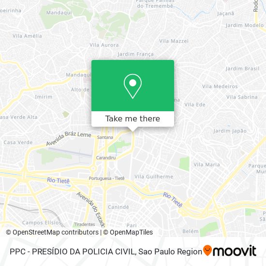 Mapa PPC - PRESÍDIO DA POLICIA CIVIL