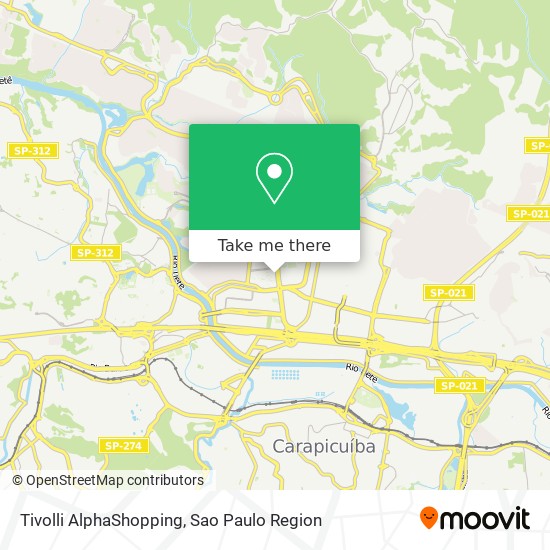 Tivolli AlphaShopping map