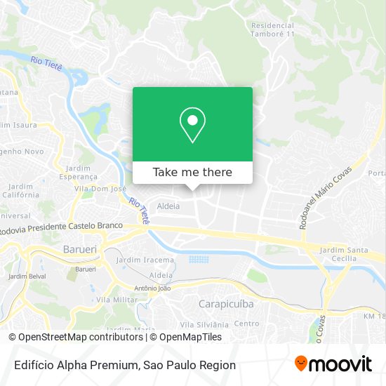 Mapa Edifício Alpha Premium