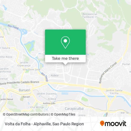 Volta da Folha - Alphaville map